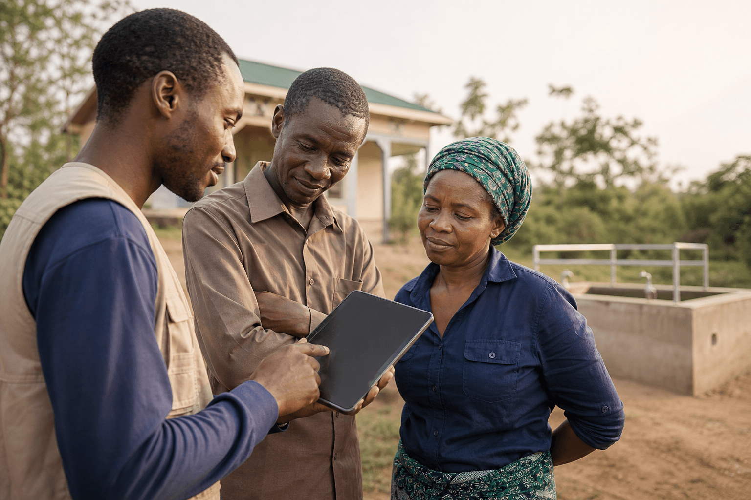 Programme partners recording evidence for a DONOR3 impact report
